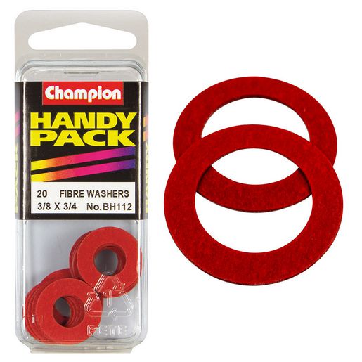 Champion Auto Parts — Champion Fibre Washers 1/32in. x 3/8in. x 3/4in. — part number BH112