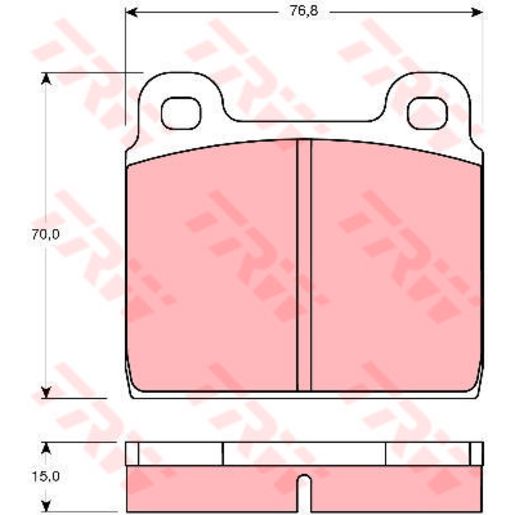 TRW — TRW Brake Pad Set (DB11) — part number GDB100