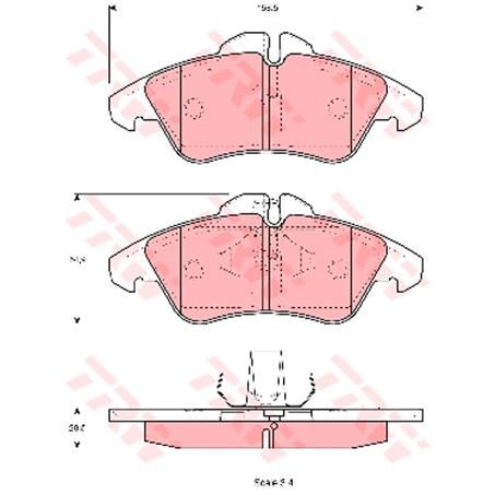 TRW — TRW Brake Pads Set (DB1959) — part number GDB1220
