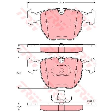 TRW — TRW Brake Pads Set (DB1409) — part number GDB1261