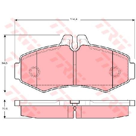 TRW — TRW Brake Pads Set (DB1986) — part number GDB1373