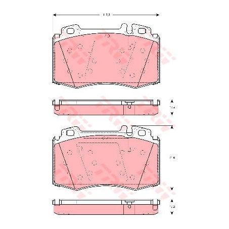 TRW — TRW Brake Pads Set (DB1453) — part number GDB1454