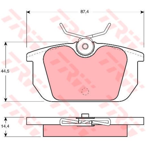 TRW — TRW Brake Pads Set — part number GDB466