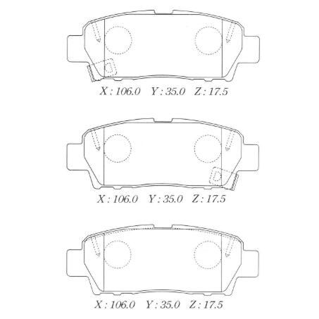 TRW — TRW Brake Pad Set (DB1384) — part number GDB7055YO