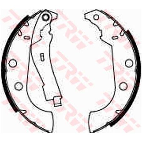 TRW — TRW Brake Shoe 228mm x 42mm — part number GS8272