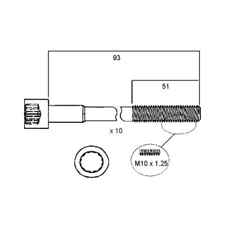 Permaseal — Permaseal Head Bolt Set — part number HBS015