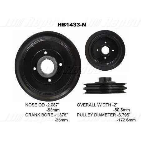 PBOND — Powerbond Harmonic Balancer — part number HB1433N
