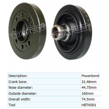 PBOND — Powerbond Harmonic Balancer — part number PB1081ST