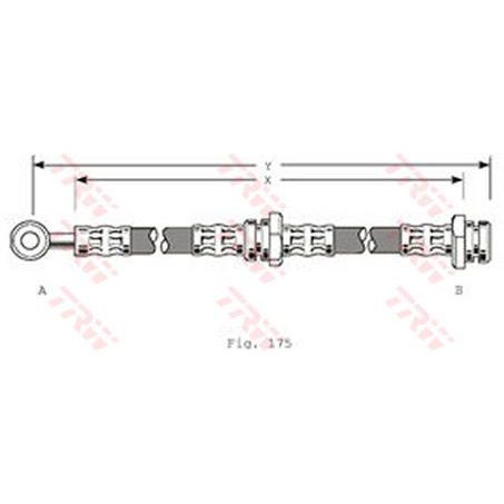 TRW — TRW Brake Hose — part number PHD215