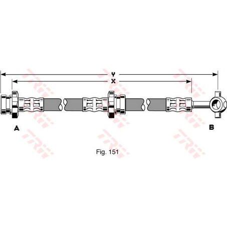 TRW — TRW Brake Hose — part number PHD296