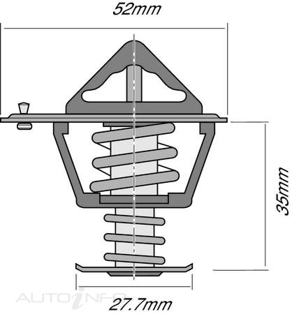 Tridon — Tridon High Flow Thermostat 52mm - 82 Degrees C — part number TT2042-180