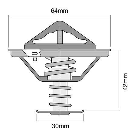 Tridon — Tridon Thermostat 64mm - 77 Degrees C — part number TT302-170
