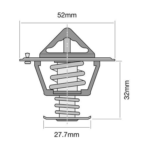 Tridon — Tridon Thermostat 52mm - 82 Degrees C — part number TT322-180