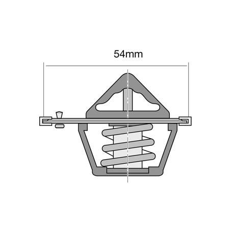 Tridon — Tridon High Flow Thermostat 54mm - 82 Degrees C — part number TT374-180