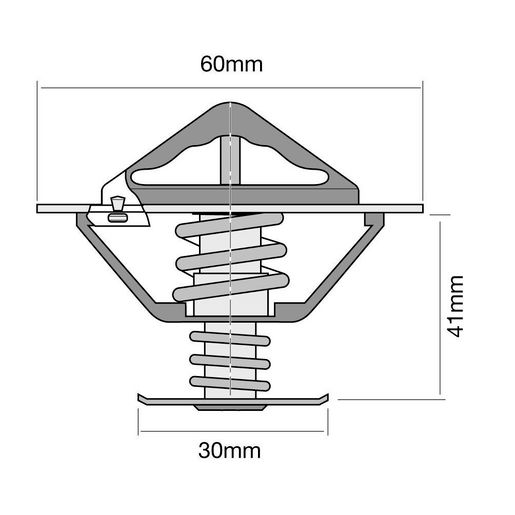 Tridon — Tridon Thermostat 60mm - 82 Degrees C — part number TT410-180