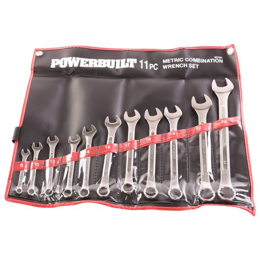 Powerbuilt Tools — Powerbuilt 11 Piece Spanner Set - Metric — part number WC7024