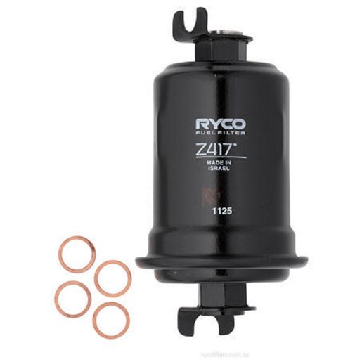 Ryco Filters — Ryco inline Fuel Filter - 90° 8mm (5/16in) barbs — part number Z417