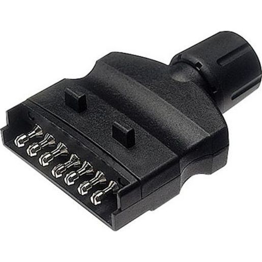 Hella — Hella Trailer Plug 7 Pin Flat - Plastic — part number 4921
