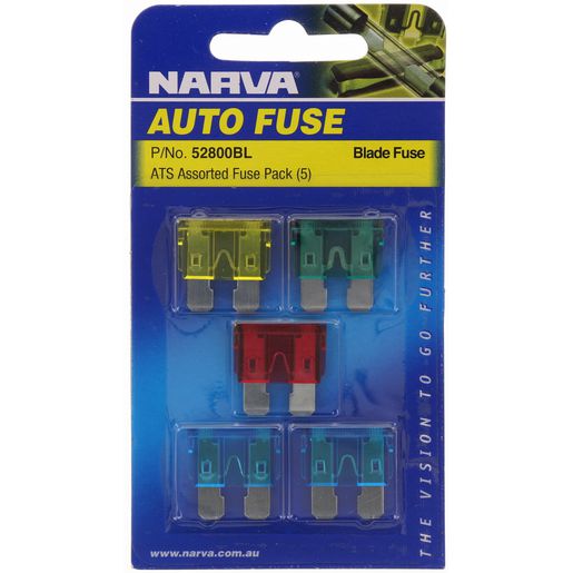 Narva — Narva Standard Blade Fuse Assortment 5 Pce — part number 52800BL
