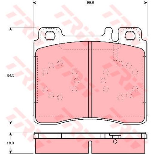 TRW — TRW Brake Pads Set (DB1284) — part number GDB113