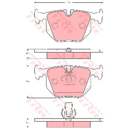 TRW — TRW Brake Pads Set (DB1397) — part number GDB1530
