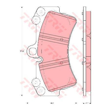 TRW — TRW Brake Pads Set — part number GDB1548
