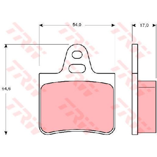 TRW — TRW Brake Pad Set (DB201) — part number GDB263