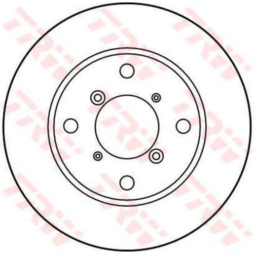 TRW — TRW Brake Rotor 250mm x 16.5 Min — part number DF3106S