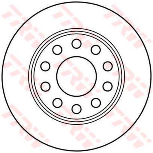 TRW — TRW Disc Brake Rotor 254.8mm x 10 Min — part number DF4211S