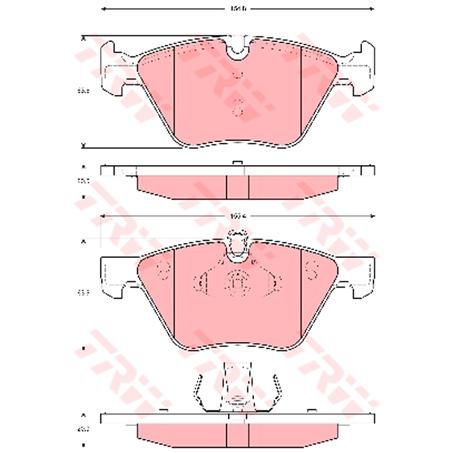 TRW — TRW Brake Pads Set (DB1856) — part number GDB1559