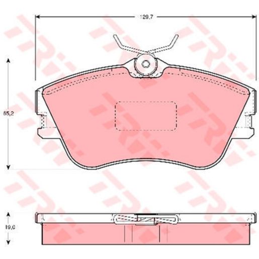 TRW — TRW Brake Pads Set (DB1349) — part number GDB1092