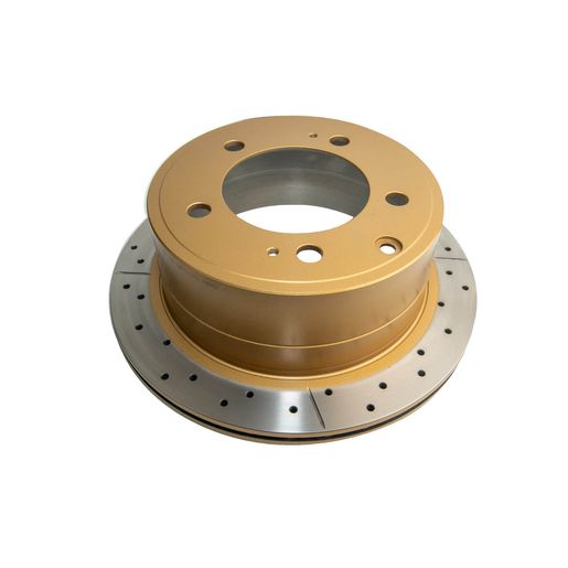 DBA Brakes — DBA Street Gold Cross-Drilled & Slotted Disc Brake Rotor — part number DBA794X