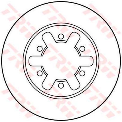 TRW — TRW Brake Rotor 250mm x 20 Min — part number DF1957S