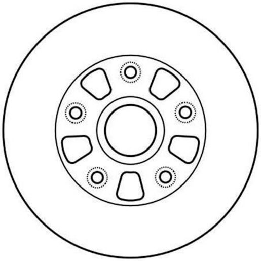 TRW — TRW Brake Rotor 255mm x 20 Min — part number DF4010S