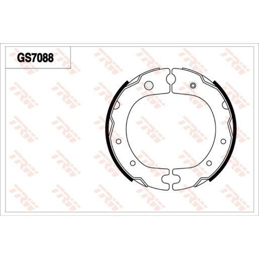 TRW — TRW Brake Shoe 160mm x 35mm — part number GS7088YO