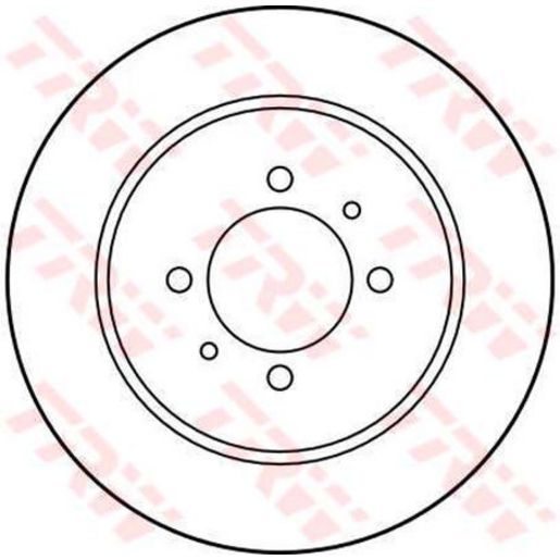 TRW — TRW Disc Brake Rotor DF4000S — part number DF4000S
