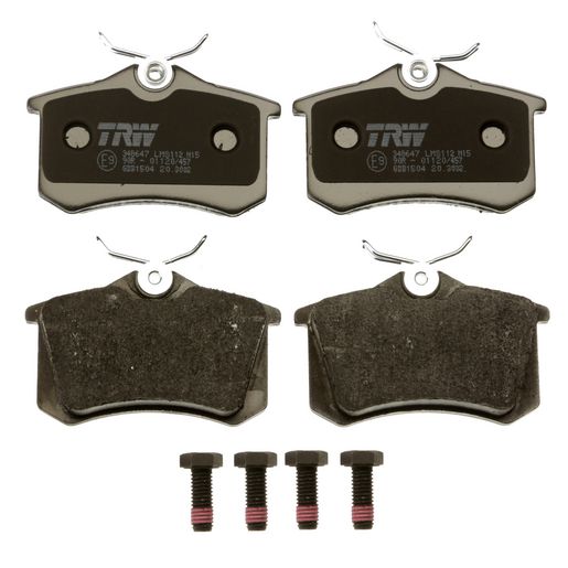 TRW — TRW Electric Blue EV Hybrid Brake Pad Set Inc. Wear Sensor (DB2383) — part number GDB1504