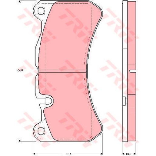 TRW — TRW Brake Pads Set — part number GDB1739