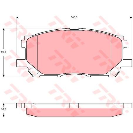 TRW — TRW Brake Pad Set (DB1517) — part number GDB3397