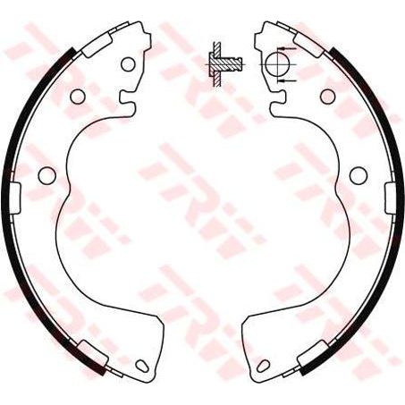 TRW — TRW Brake Shoe K3402 254mm x 52mm — part number GS8435