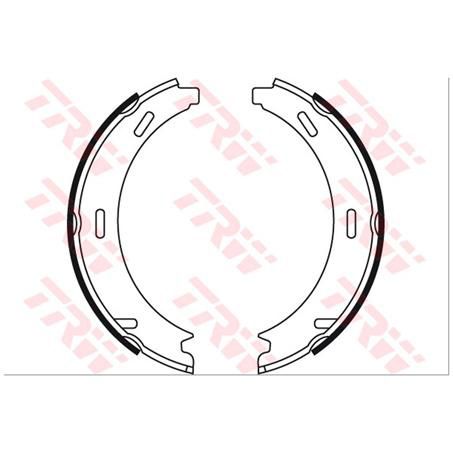 TRW — TRW Brake Shoe 164mm x 18mm — part number GS8481