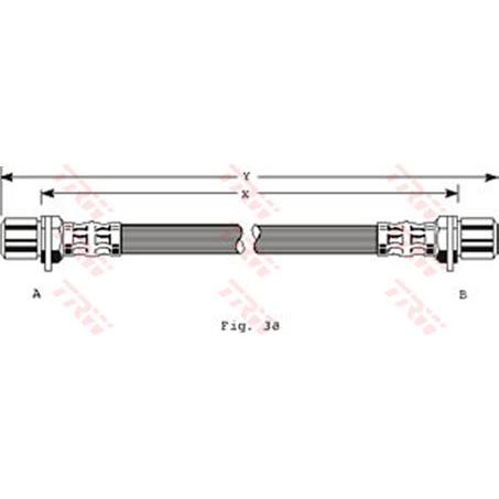 TRW — TRW Brake Hose — part number PHA235