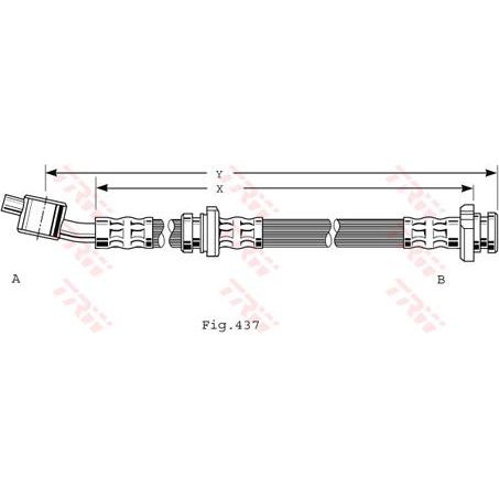 TRW — TRW Brake Hose — part number PHD481