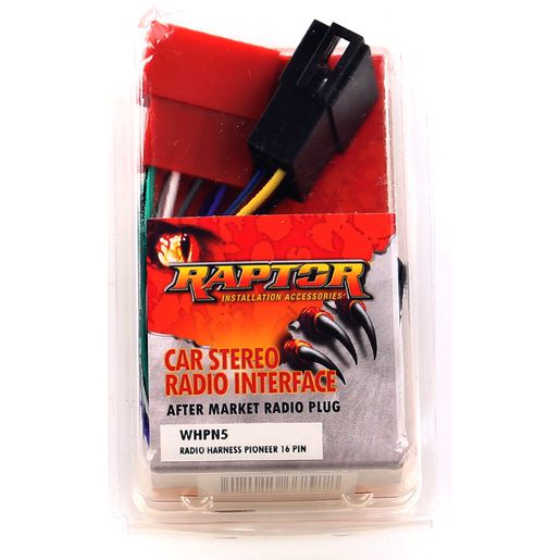 RAPTCA — Raptor Radio Wiring Harness Pioneer Tuners 2011 - Onwards — part number WHPN5
