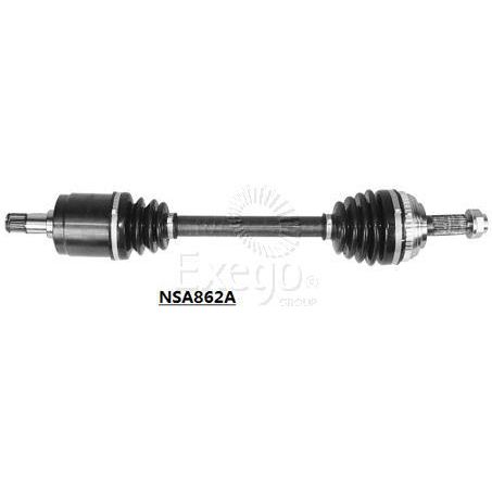 Repco — Repco Front CV Drive Shaft, Compressed Length: 635 mm — part number NSA862A