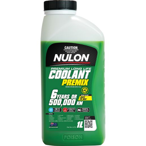 Nulon — Nulon Long Life Green Coolant Premix 1L — part number LLTU1