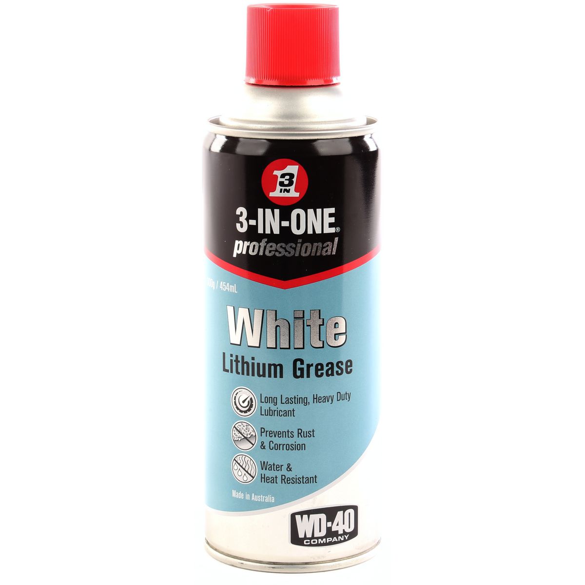3inone — 3-In-One Professional White Lithium Grease 290g — part number WD11063