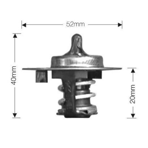 Dayco — Dayco Thermostat 52mm - 82 Degrees C — part number DT27A