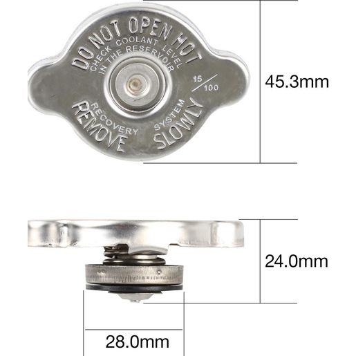 Tridon — Tridon Radiator Cap 15 Psi - 100 kPa Metal Bayonet — part number CB15100
