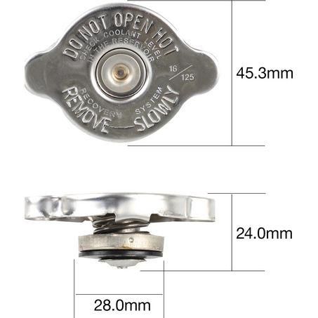 Tridon — Tridon Radiator Cap 18 Psi - 125 kPa Metal Bayonet — part number CB18125